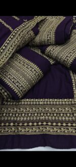 Winter Bareeze 3Pcs Article In Purple Color