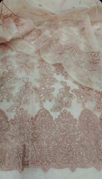 Khadi Net Pink Color 2pcs Article - Image 2