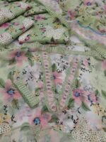 Maria B 3Pcs Butterfly Design In Pistachio - Image 3