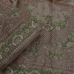 Khadi Net Pink Color 2pcs Article With Another Design