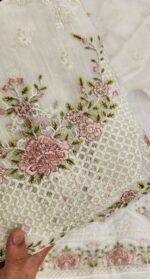 Khadi Net White Color 2pcs Article - Image 2