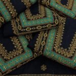 Kayseria 3pcs Lawn Article In Black Color