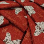 Maria B Butterfly Design 2Pcs Article in Rust color