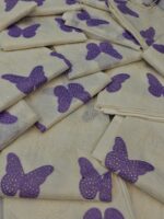 Maria B Butterfly Design 2Pcs Article in Fresh White Color