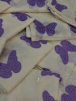 Maria B Butterfly Design 2Pcs Article in Fresh White Color - Image 3