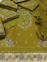 Maria B 3pcs Lawn Collection In Dhani Color - Image 3
