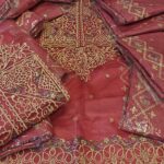 Bareeze 2Pcs Article With Heavy EMB In Pink Color