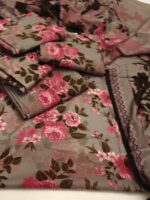 AL KARAM 3PCS DRESS With Grey Color - Image 2