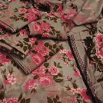 AL KARAM 3PCS DRESS With Grey Color