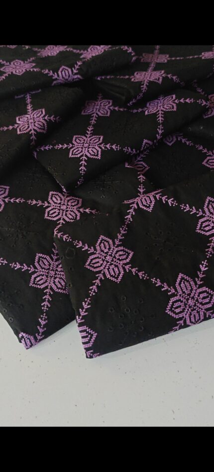 Bareeze EMB 2Pcs Article With Lilac Contrast