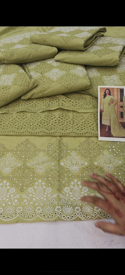 Maria B 3Pcs Lawn New Collection With Chicken Kari