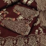Maria B 3Pcs Lawn New CollectionWith Maroon Color