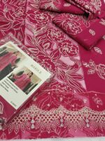 Maria B 2pcs New Lawn Article In shoking Pink Color - Image 2