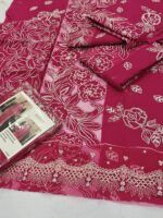 Maria B 2pcs New Lawn Article In shoking Pink Color