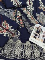 Maria B 3Pcs Lawn New Collection in blue color - Image 2
