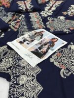Maria B 3Pcs Lawn New Collection in blue color - Image 3