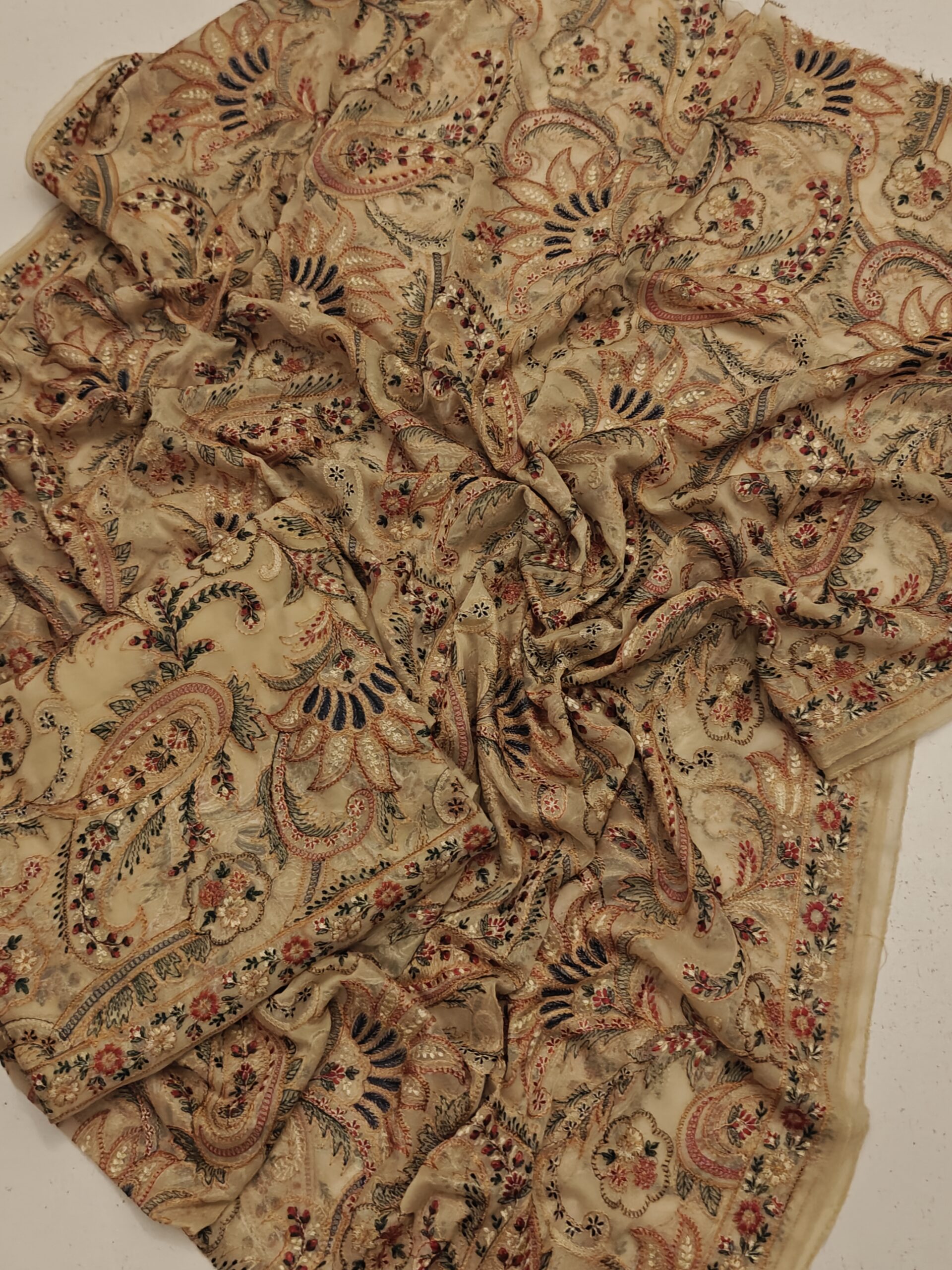 oplus_3145760 Bareeze 2Pcs Article With Heavy EMB Chiffon Stuff - Image 1